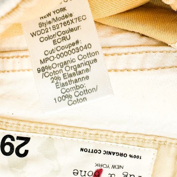 Rag & Bone Maya High-Rise Cropped Flare Ecru Denim Jeans Size 29 $225 NWT - Picture 7 of 9